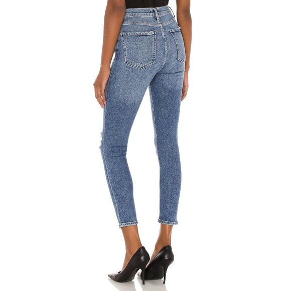 NWT AGOLDE Nico High Rise Slim in Shoreline Stretch Jeans 28 $168 - Picture 3 of 10